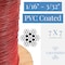 Laureola Industries 1/16" to 3/32" PVC Coated Red Color Galvanized Cable 7x7 Strand Aircraft Cable Wire Rope, 250 ft ZAG116332-77-GPR-250 - alternate 3